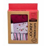 Jockey Girls 3 Pack French Cut Bright Panties In Purple Multi - Purple Multi 13 - 14 Years