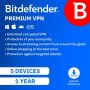 BitDefender Premium Vpn 5 Device 1 Year