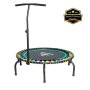 New Rebounder Turquoise Studio Jleg Round Multi Colour Bungee Cords Rebounder MINI Trampoline With Handle