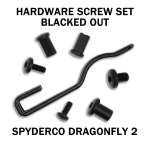 Stainless Replacement Hardware Screw Kit For Spyderco Dragonfly - Black