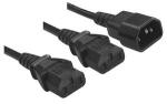 MicroWorld Power Cable-male To 2 X Female 1.8M