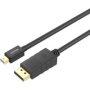 UNITEK 2M MINI Displayport To Displayport Cable - Black