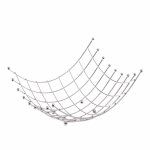 Chrome Plated Square Fruit Basket