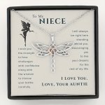 To My Niece Live Your Dreams Dragonfly Necklace Gift For Niece From Aunt Niece Birthday Graduation Christmas Present