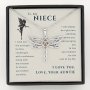 To My Niece Live Your Dreams Dragonfly Necklace | Gift For Niece From Aunt | Niece Birthday Graduation Christmas Present