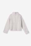 GIRLS Quarter Zip Jumper - 10 Oatmeal Mel