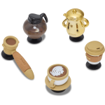 3D Coffee Set Jibbitz - Multi Osfa