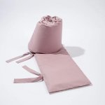 200 Thread Count 100% Cotton Cot Bumper Cover Dusty Pink