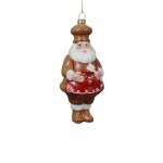 Gingerbread Santa Bauble 7.5X7.5X17.5CM