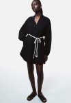Macram -belt Dress - Black