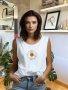 White Daisy Vest - White - Large
