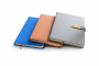 5 Pu Leather Notebook With Gold Metal CLASP-100 PAGES-6 X Notebooks