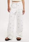 Cotton On Relaxed Wide Jean - Vintage White ditsy Floral