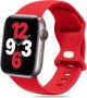 Soft Silicone Sports Watch Band Compatible With Apple - Mauve