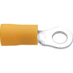 6.00MM Ring Terminal Pack Of 100 Yellow