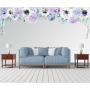 Kikki & Frankie Wall Decal Packs Blue & Purple Poppies