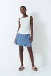 Front Tie Skort - 16 Blue