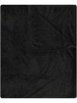 Lightweight Black Bunk Bed Flannel Fleece Blanket - 125 X 150 Cm Black