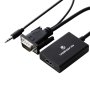 Volkano Append Series Vga Male To HDMI Female Converter - VK-20046-BK