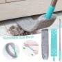 Microfiber Dust Brush Set With Extendable Handle Washable And Retractable Gap Duster Wet And Dry Use Cleaning Brush Multi-Purpose Dust Cleaner For Sofa Bed
