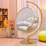 Bubble Transparent Swing Chair - Silver
