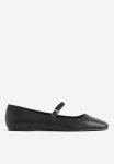 Mary Jane Ballet Pumps - Black