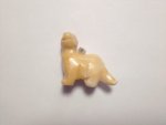 Jade Stone Dinosaur Pendant Yellow F193