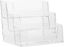 Transparent Card Holder Organizer For Desk Business Cards Storage Box