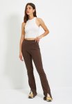 Flare Raised Sweatpants - Brown
