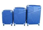 Smte 3 Piece Luggage Set 27 Inch Blue With Keychain