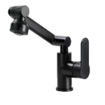 Ashcomonline High End Pull Out Basin Faucet Gun Metal Basin Mixer Faucet