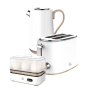 Swan Breakfast Pack White 1.7 Litre Kettel 2-SLICE Toaster And 6 Egg Boiler