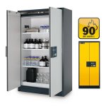 Fire Resistant Cabinet Q-line Storage Of Flammable Hazardous Materials 119.3 X 61.5 X 195.3 Cm Yellow IASE30001040-1