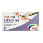 Pentel PTS-15 Pastel Dye Sticks For Fabric Paints