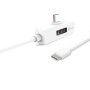 J5 Create JUCP15 Usb-c Dynamic Power Meter Right Angle Charging Cable White