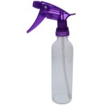 Spray Water Bottle Clear With Coloured Nozzle 270ML