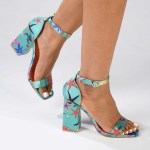 Madison Galaxy Heel - Green orange Multi - 8