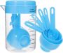 7 Pieces Measuring Cups And Spoons Set With Scale 500ML Eco-friendly Pvc