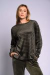 Khaki Velour Top
