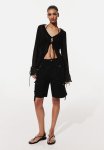 Cotton Cargo Shorts - Black
