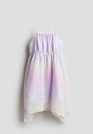 Asymmetric Chiffon Dress - Light Pink & Gradient