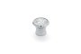 Cabinet Knobs Aluminium Chrome Glass Finish 25MM 4PC