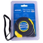 Accud Measuring Tape 19MM X 5M Acc. 1MM Nylon Coated Blade 2 Pack