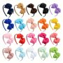 Solid Color Bowknot Head Hoop Cute Simple Decorative Hair Accessory Polyester Headwear For Baby Girls Ideal Choice For Gifts