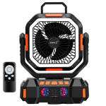 Aimax 40000MAH High-power Tower Fan With LED Light 4 Wind Speed Settings And 360 Rotation.