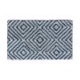 Bata Bath Mat Ractangle Cotton Rombo Blue White 50X80CM