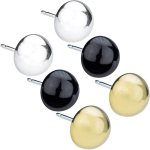 Blomdahl Titanium Earrings Half Ball Titanium Stud