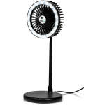 Altitude Light Breeze LED Ring Light Desk Fan - Black