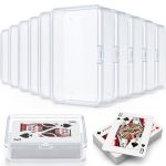 Kitoyz Playing Deck Card Cases Clear Plastic Trading Card Storage Box Acrylic Card Holder Box Compatible With Collectible Tradin