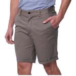 Jeep Mens Hudson Chino Shorts In Taupe - Olive 44